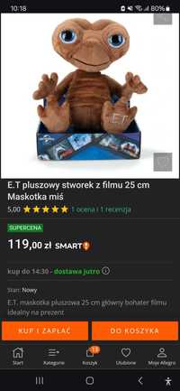 Maskotka E.T oryginalna jak Nowa