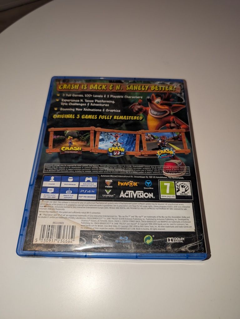Sprzedam trylogię crash n'sane trilogy