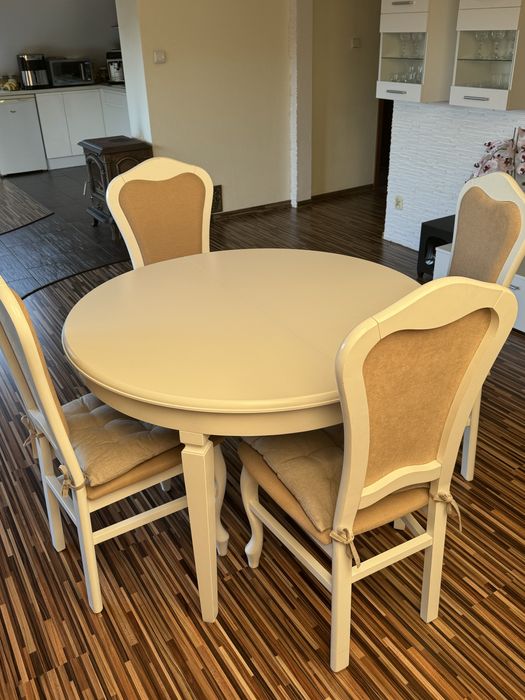 Zestaw / komplet stół i 4 krzesla Ludwik