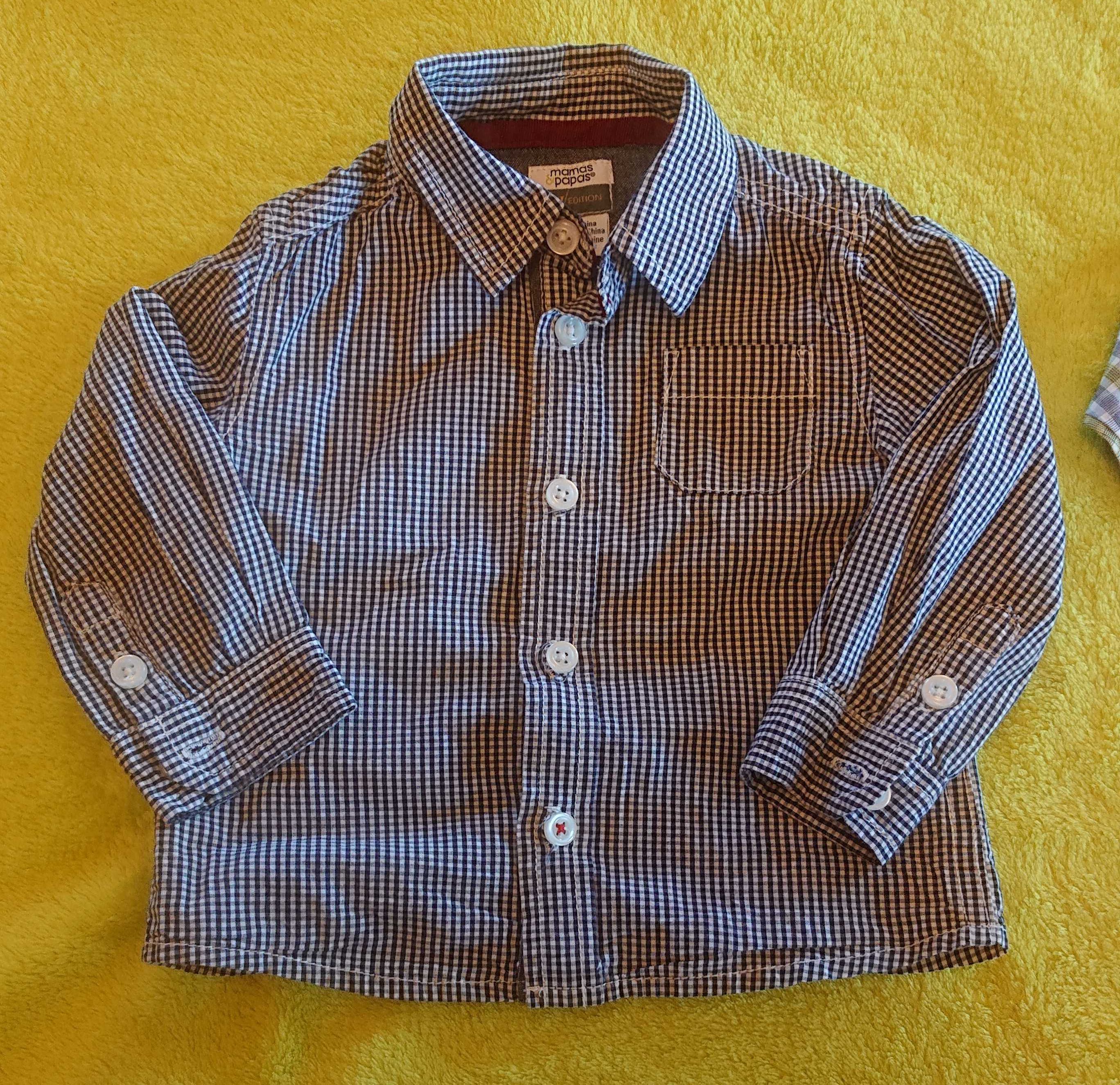 3 x koszula / Mamas & papas / Zara baby / Schnizler / ok. 74