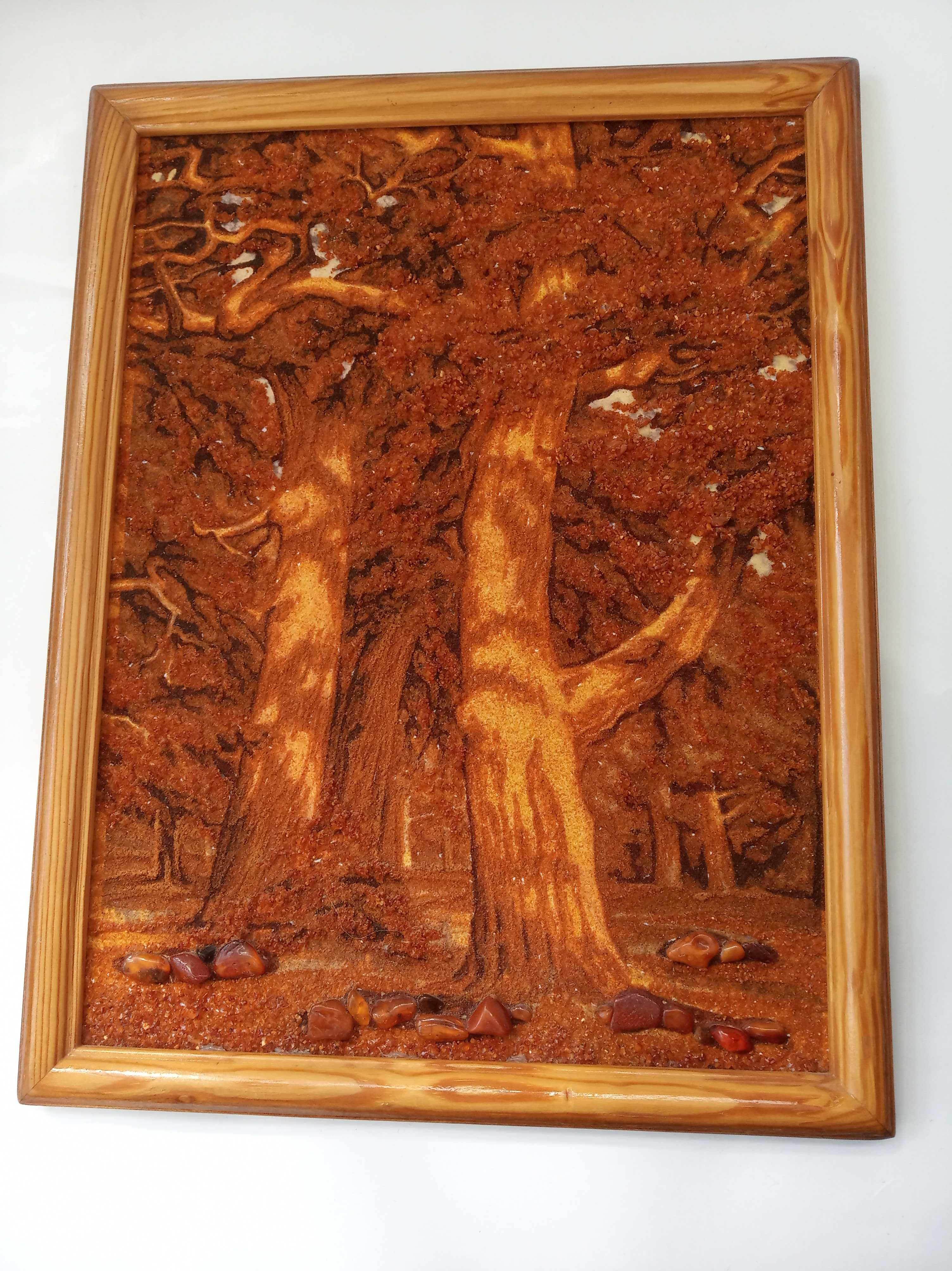 Бурштинова картина "Ліс"