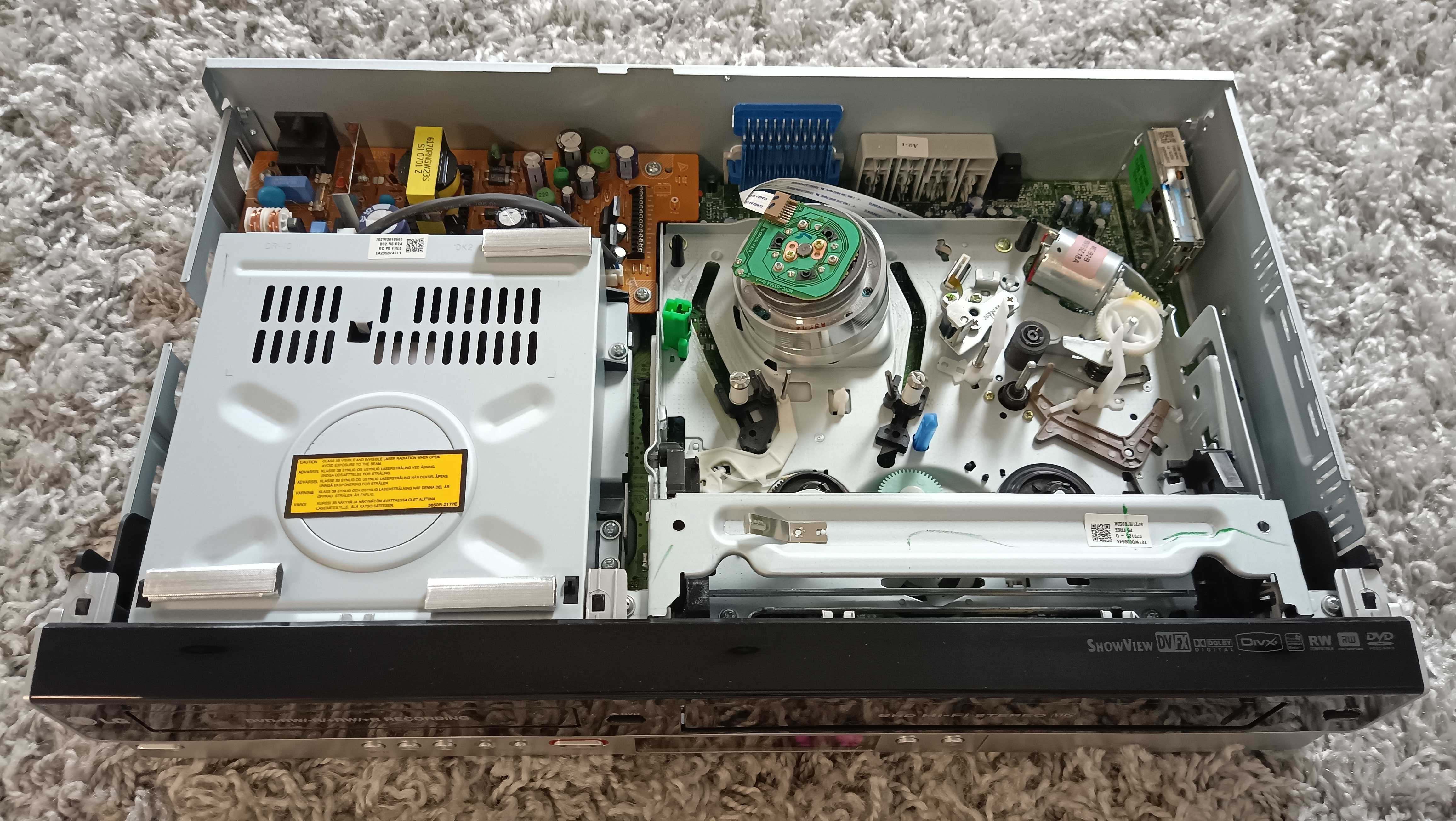 Magnetowid Video Nagrywarka VHS DVD LG RC278 HI-FI 6 głowic pilot