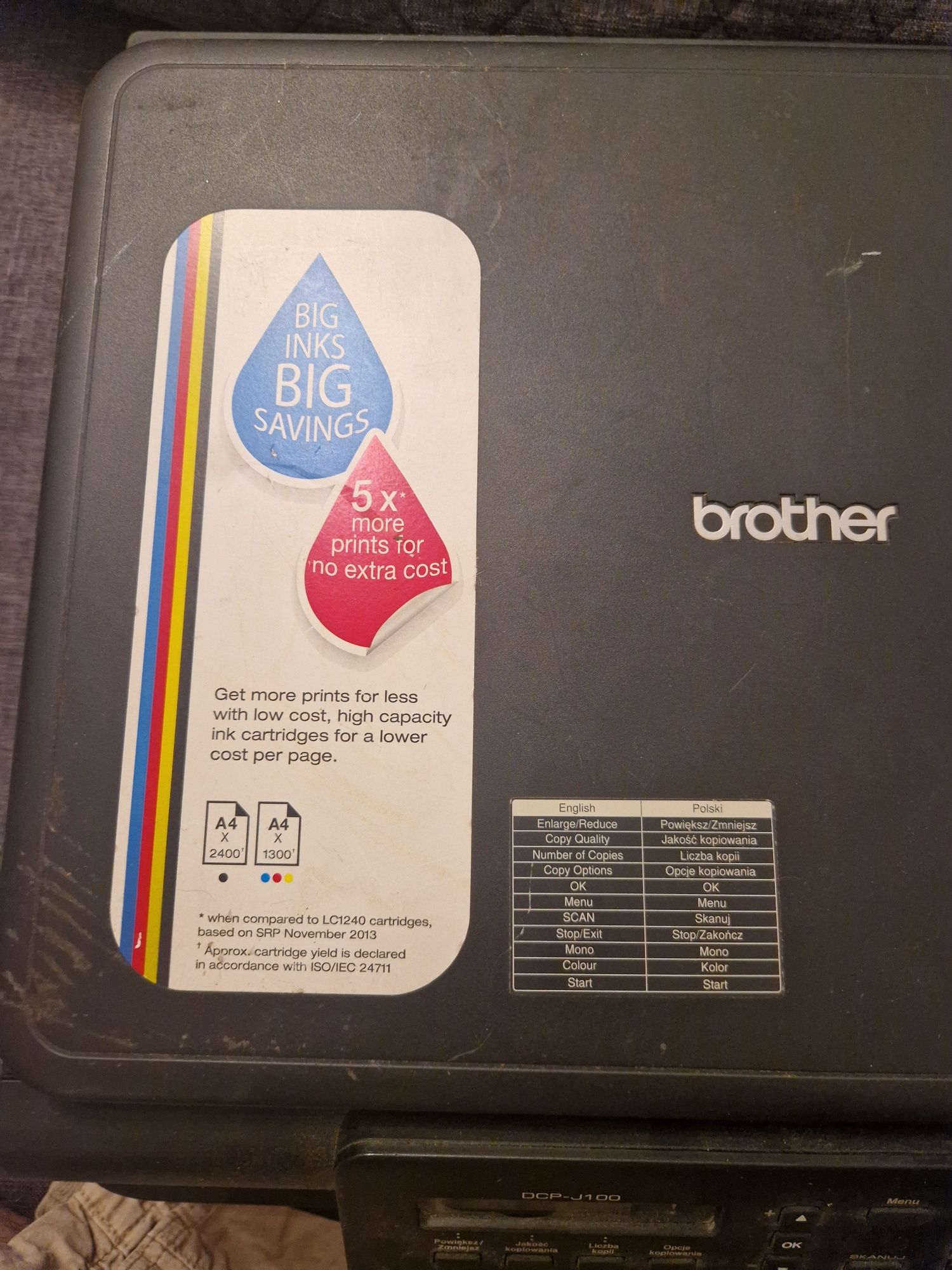 Drukarka marki Brother.