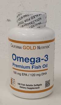 Premium olej rybny omega 3 180mg EPA120 mg DHA USA
