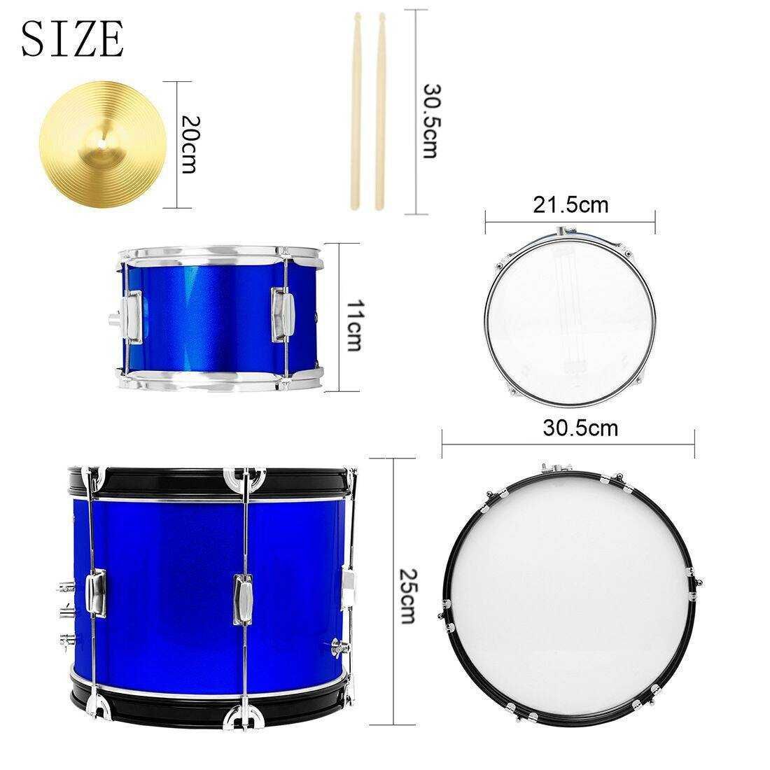 Zestaw perkusyjny dla dzieci Kera Audio ZPD-3 Niebieska / Perkusja