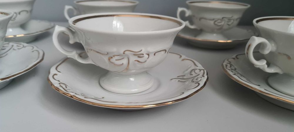 Fryderyka Zestaw do kawy ,herbaty porcelana Wałbrzych z czasów PRL