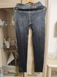 Czarne damskie legginsy ocieplane M