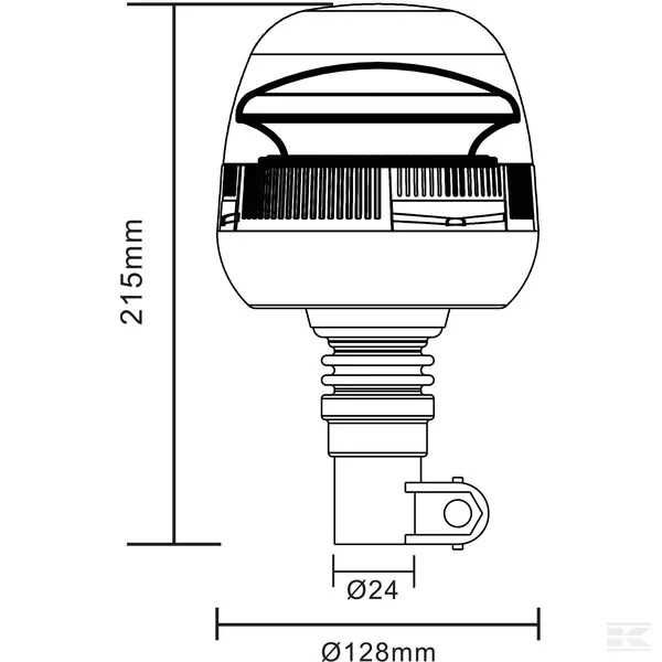 Lampa błyskowa LED (kogut) idealna na maszyny rolnicze
