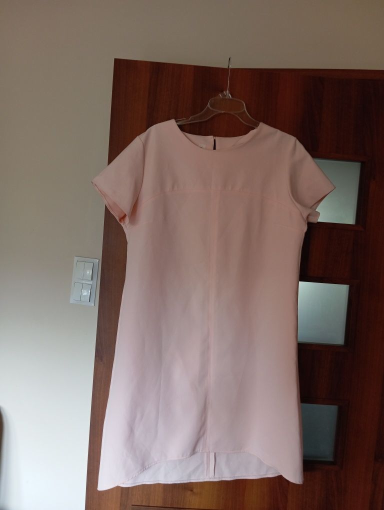 Różowa sukienka wieczorowa elegancka tanio cheap summer lato spring