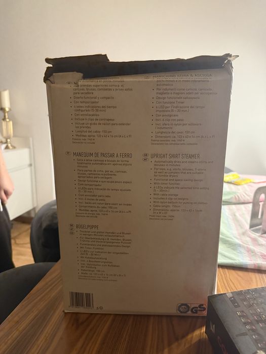 Boneco  ferro de Engomar passar  SilverCrest NUNCA USADO