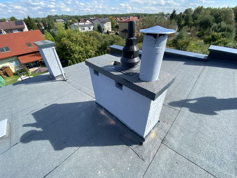 Roboty dachowe usługi dekarskie dachy krycie papą wymiana rynien