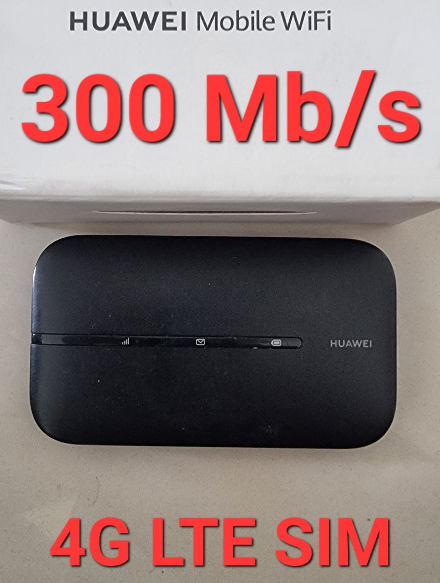 Router Huawei modem LTE 4G 300 Mbps cat7 WiFi przenośny każda sieć SIM