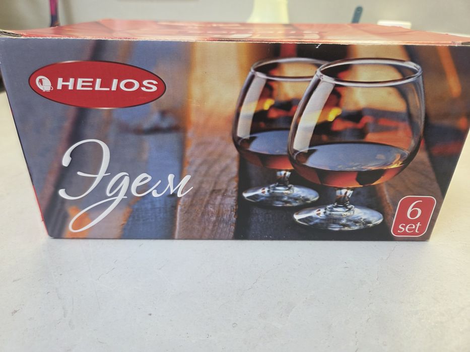 Набір келихів Helios Едем для коньяку 410 мл 6 шт