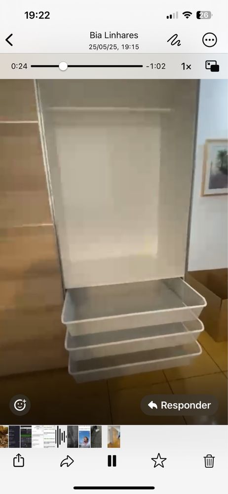 Guarda roupa usado, praticamente novo