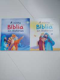 Livros " A minha Bíblia em Histórias" 2 volumes