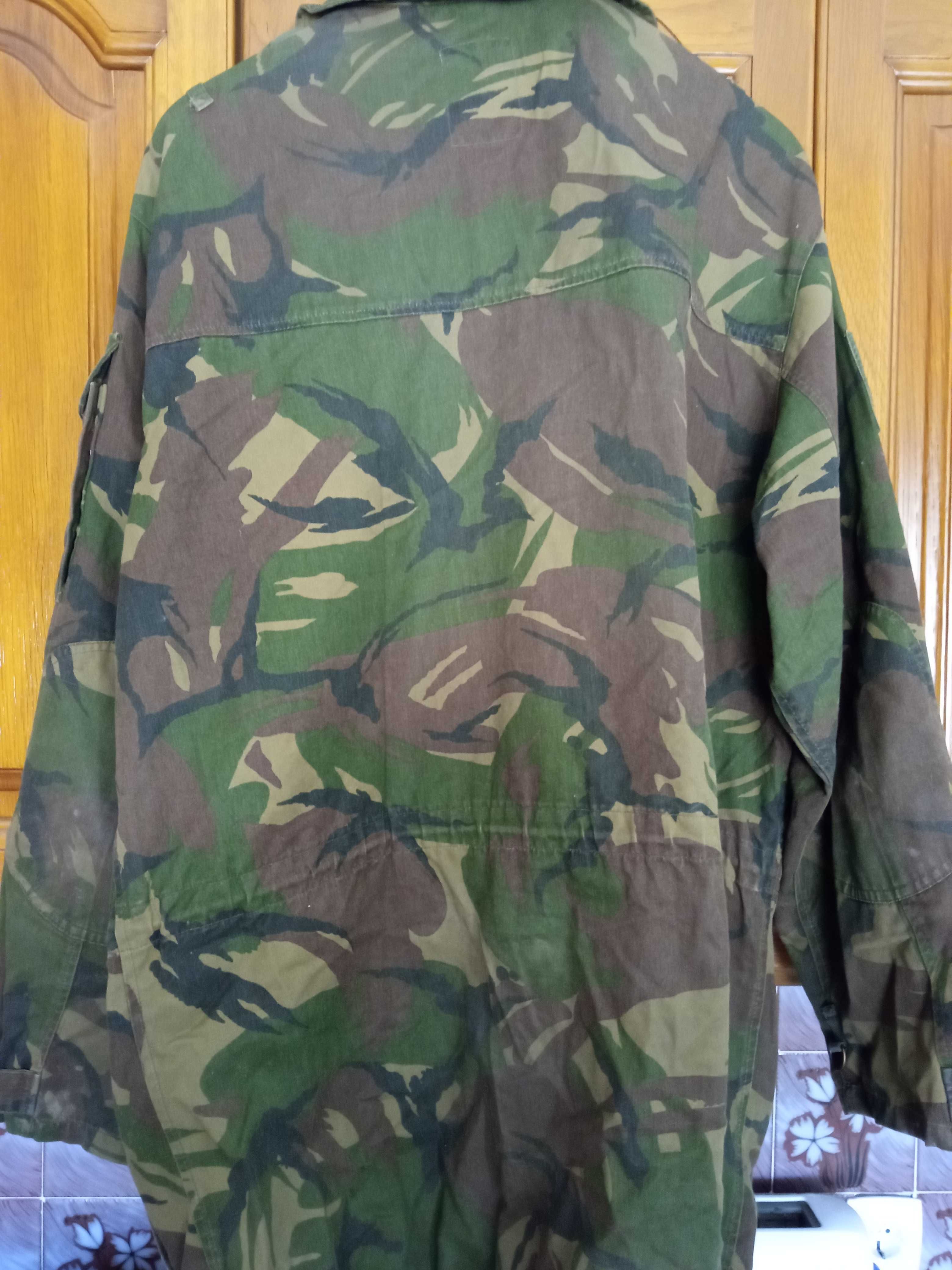 Casaco camuflado militar Exército Holandês KL DPM Woodland