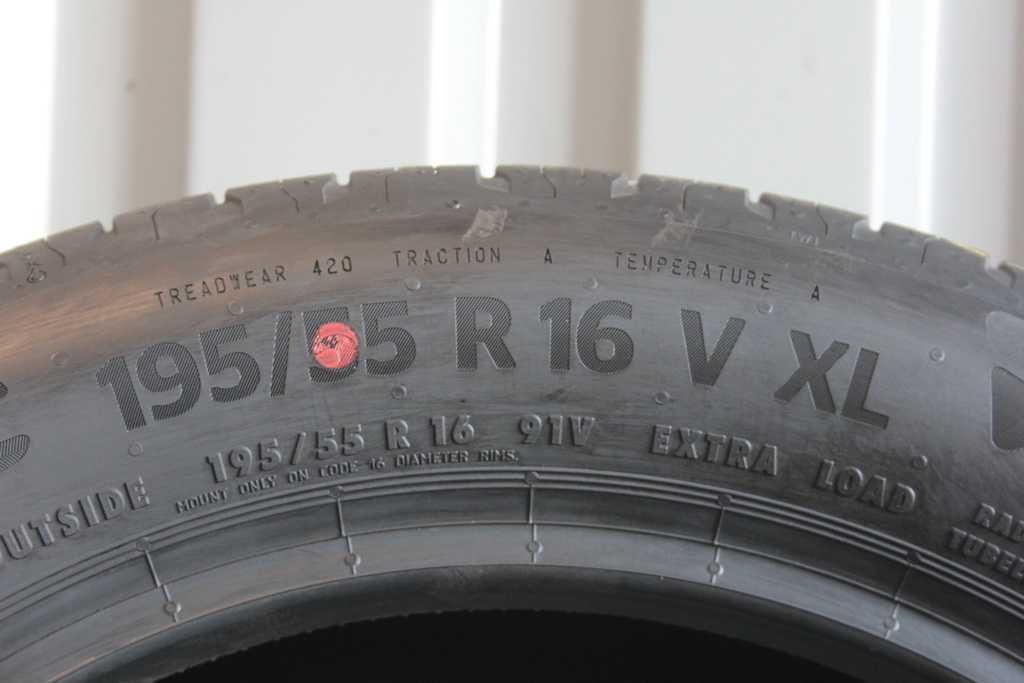 195/55/16 Continental EcoContact 6 195/55 R16 4x8mm 2022r NOWE demo