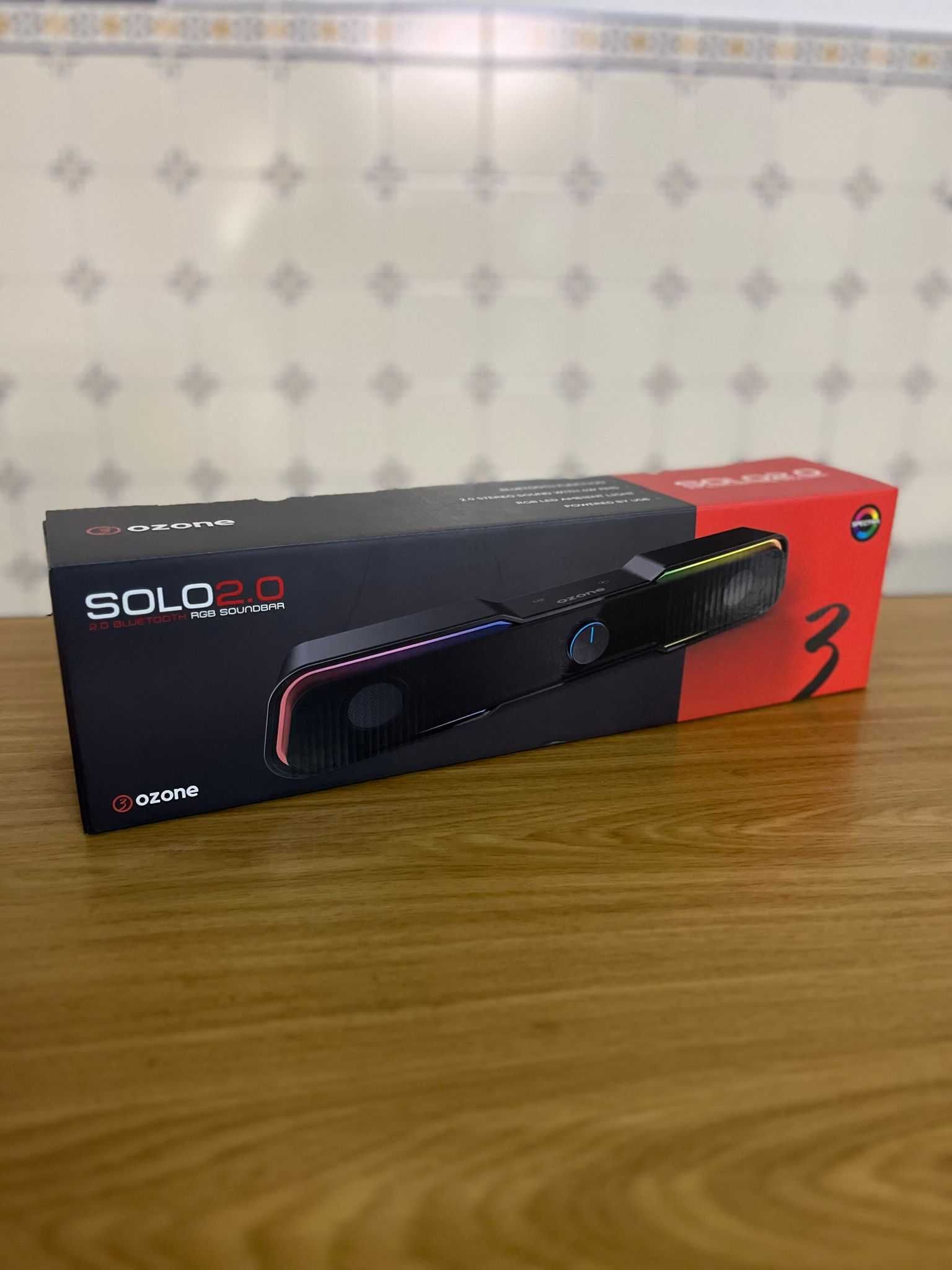 Soundbar Ozone Solo 2.0 Bluetooth RGB 6W