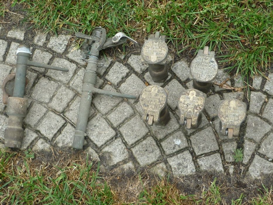 Tomadas de agua e aspersor