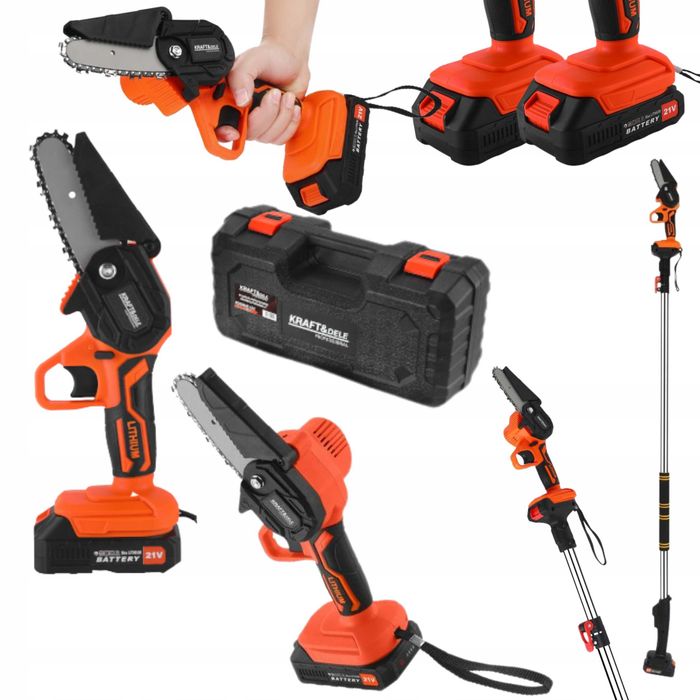 Mini pilarka łańcuchowa na wysięgniku 2 x aku Narzedzio-Maniak