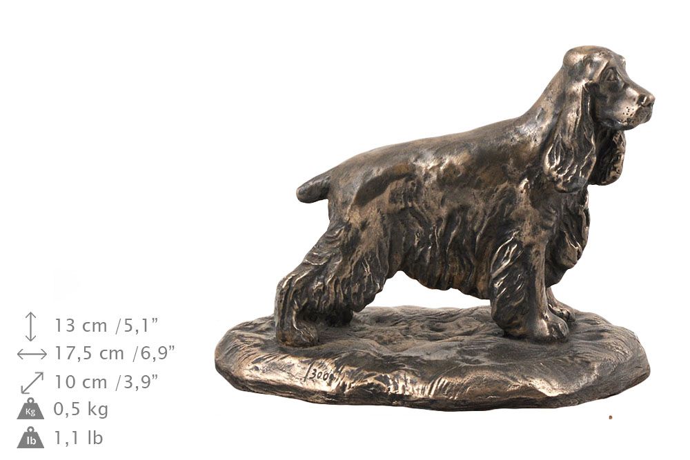 Cocker spaniel angielski urna z podobizną psa i tabliczką Art-Dog