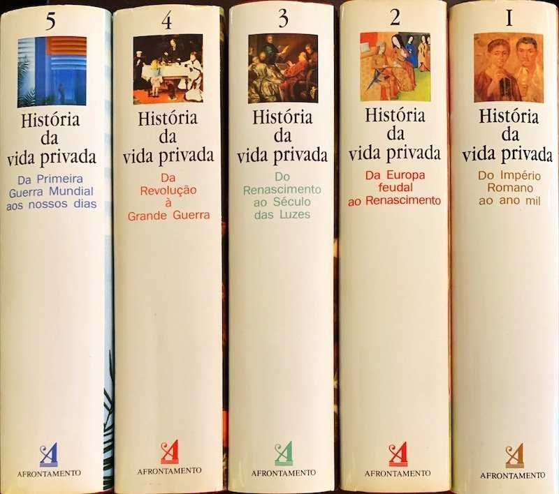 Coleção "História da Vida Privada" Completa - 5 VOLUMES