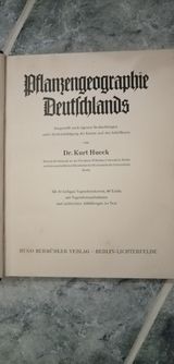 Pflanzengeographie Deutschlands 1896 r.