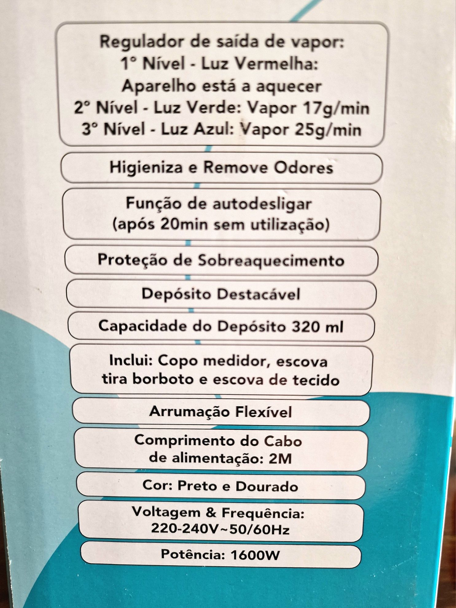 Ferro vapor vertical