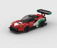 Auto autko samochód model z klocków na wzór LEGO Ferrari 488 GT3