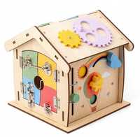 Drewniany domek edukacyjny Montessori sensoryczny