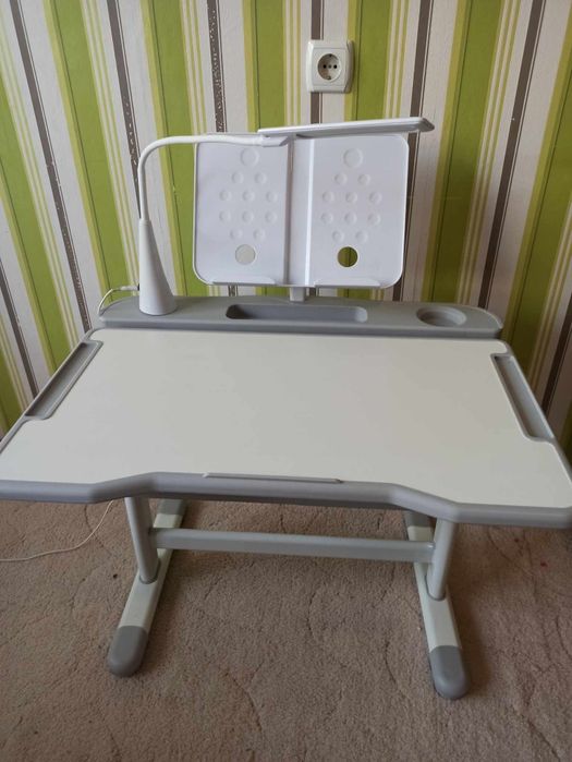 Дитяча парта-трансформер зі стільцем Cubby Lupin Grey с жесткой фиксац