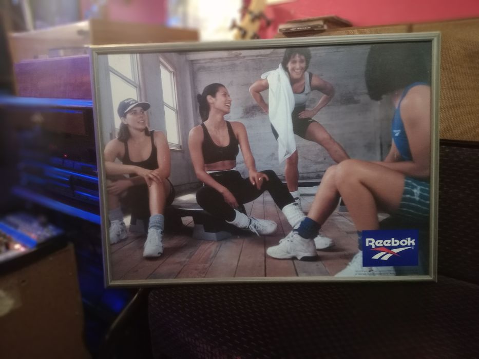 quadro poster vintage da reebok
