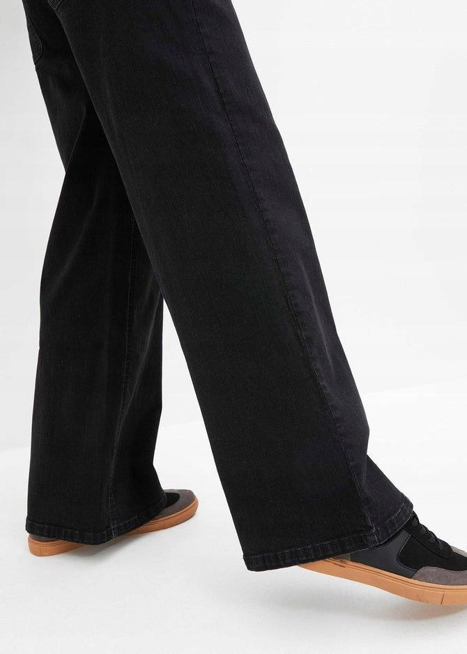 B.P.C jeansy szerokie czarne damskie r.38