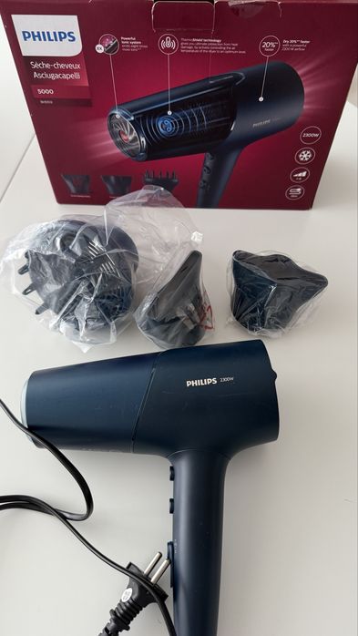 Secador de Cabelo Philips 5000 Series BHD512/20 - Azul Petróleo
