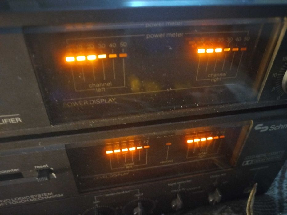 Retro wieża Schneider Tuner Wzmacniacz Magnetofon
