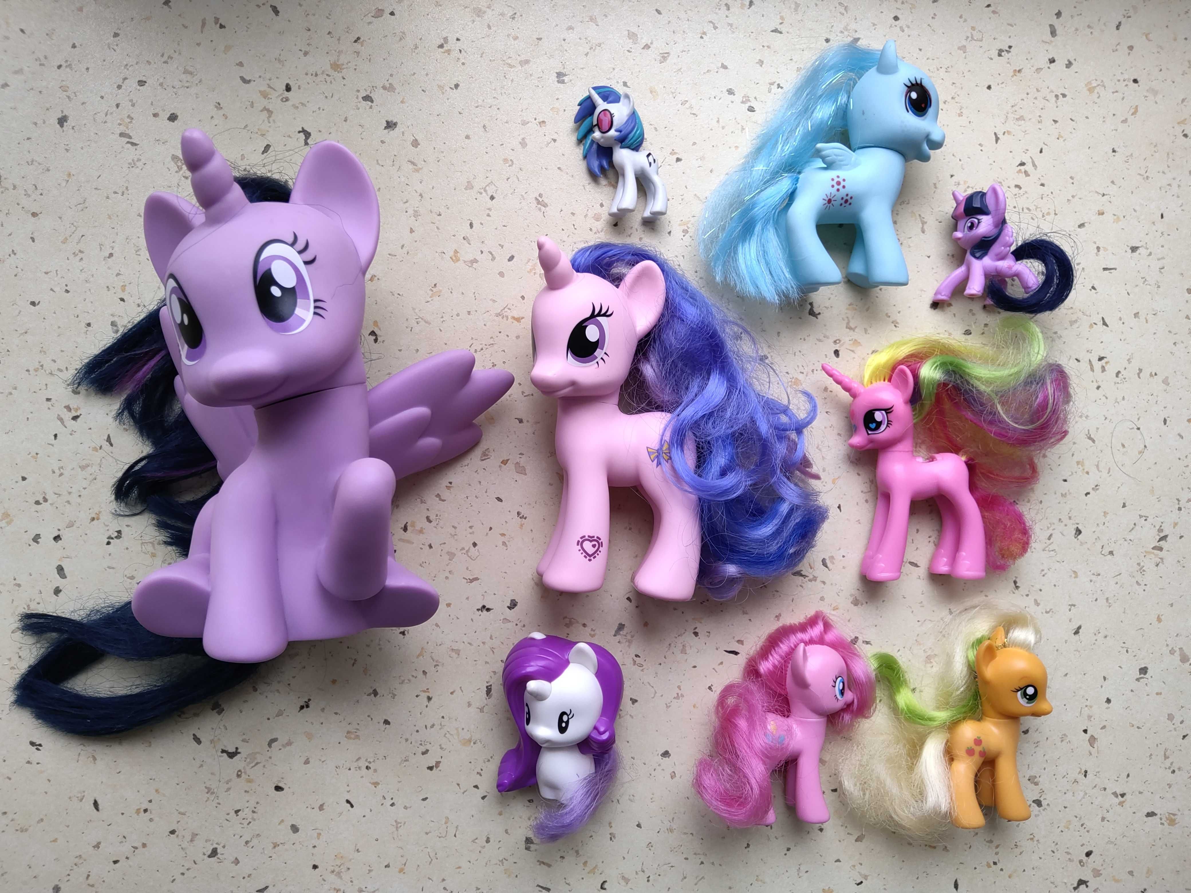 Kolekcja konie koniki, kucyki kuce, jednorożec, pony pegaz, też Hasbro