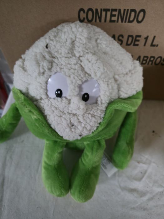 Peluche couve-flor e cenoura