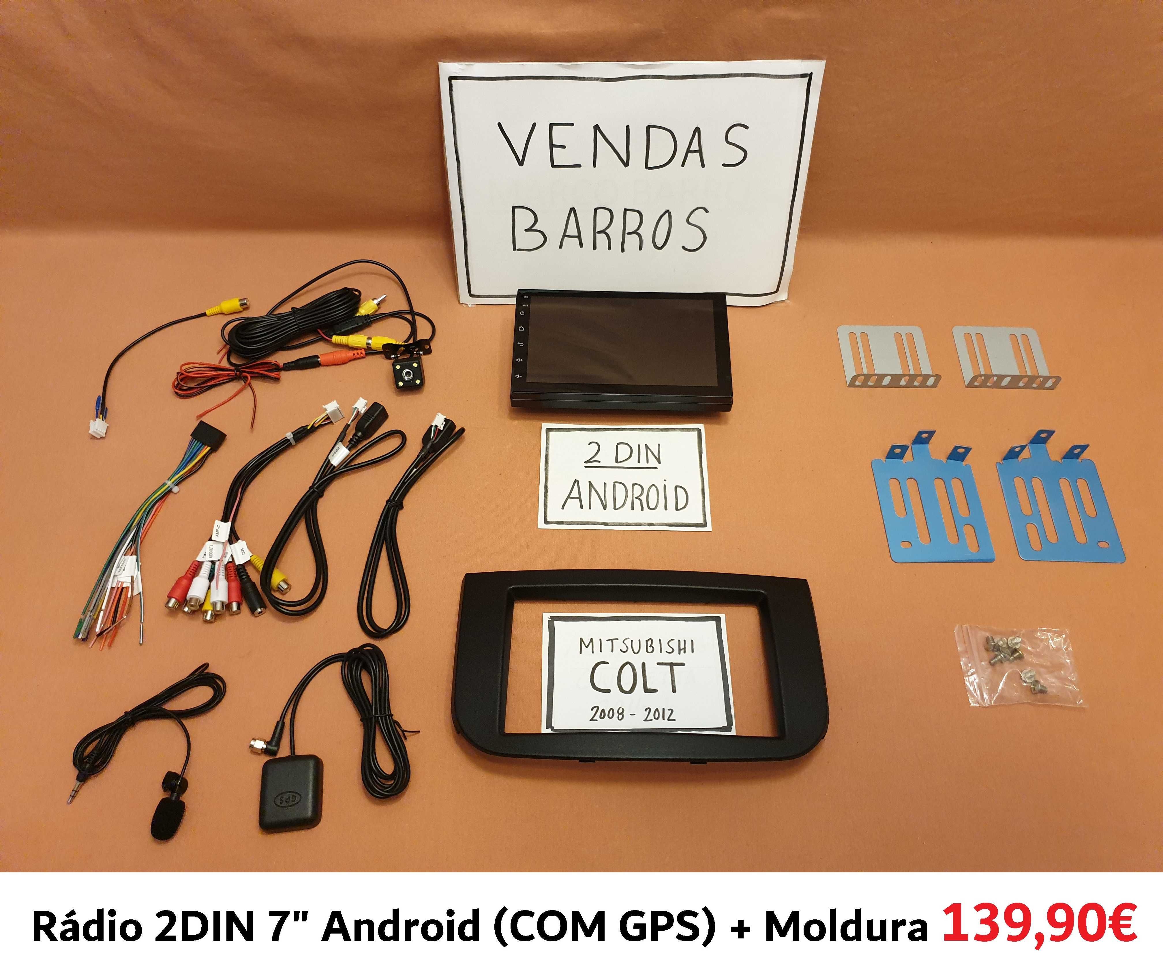 (NOVO) Rádio 2DIN • Mitsubishi COLT (2004 a 2012) • Android Z30 4+32GB