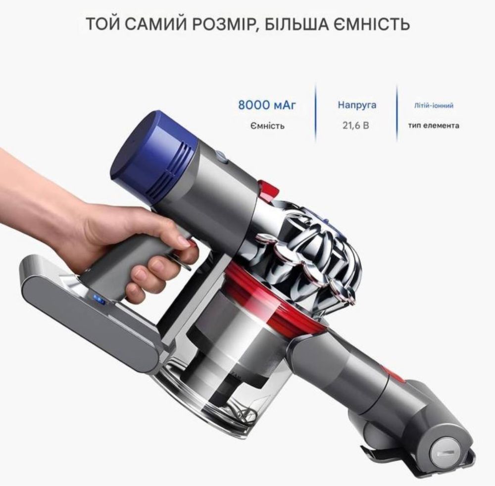 Батарея для Dyson V8 сумісний з SV10 8000mAh