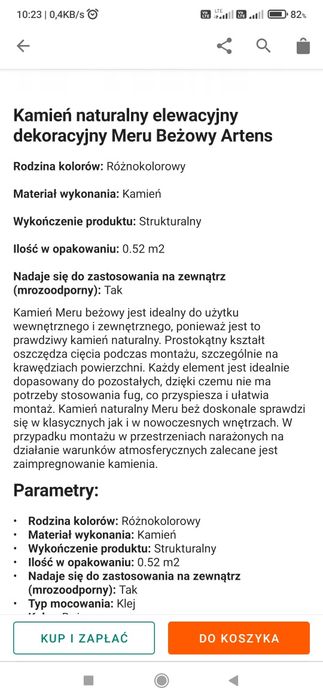 Płytka elewacyjna artens meru