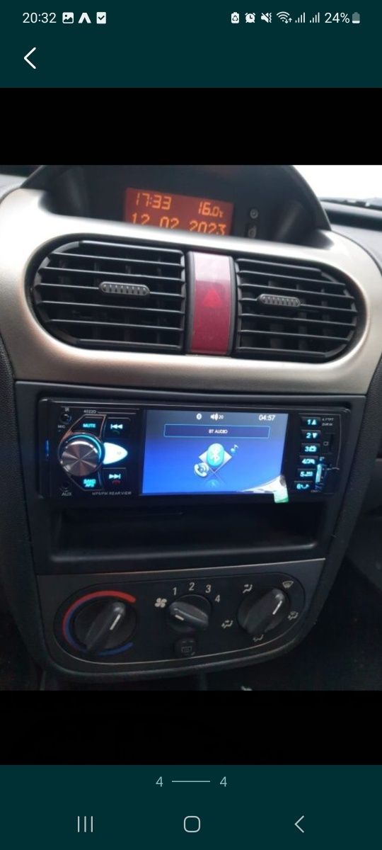 Rádio som com Bluetooth, praticamente novo