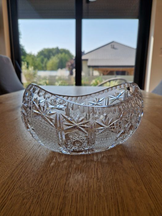 Miska na owoce cukierki kryształowa Kryształ