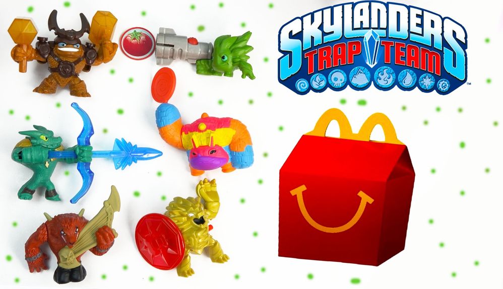 Wallop Figura brinde Happy Meal McDonald's 2015 Skylanders Trap Team