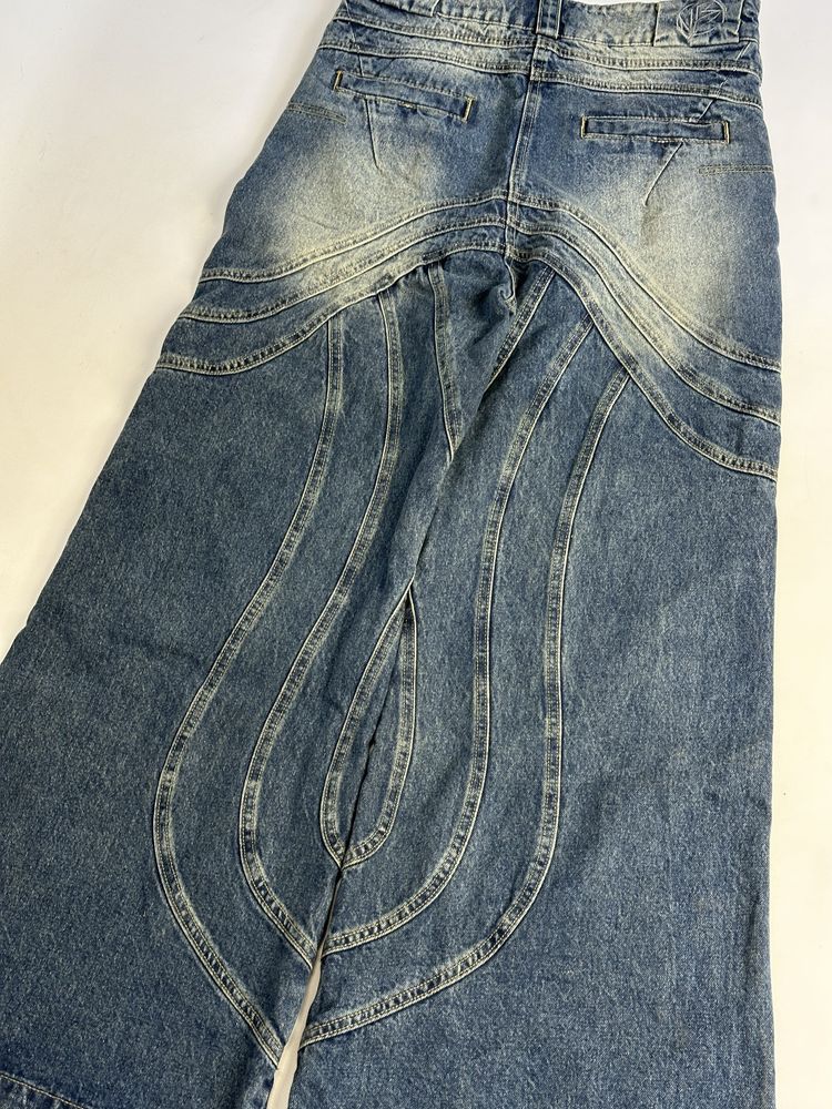 NFS NO FAITH STUDIOS baggy faded opium distressed джинси джинсы синие