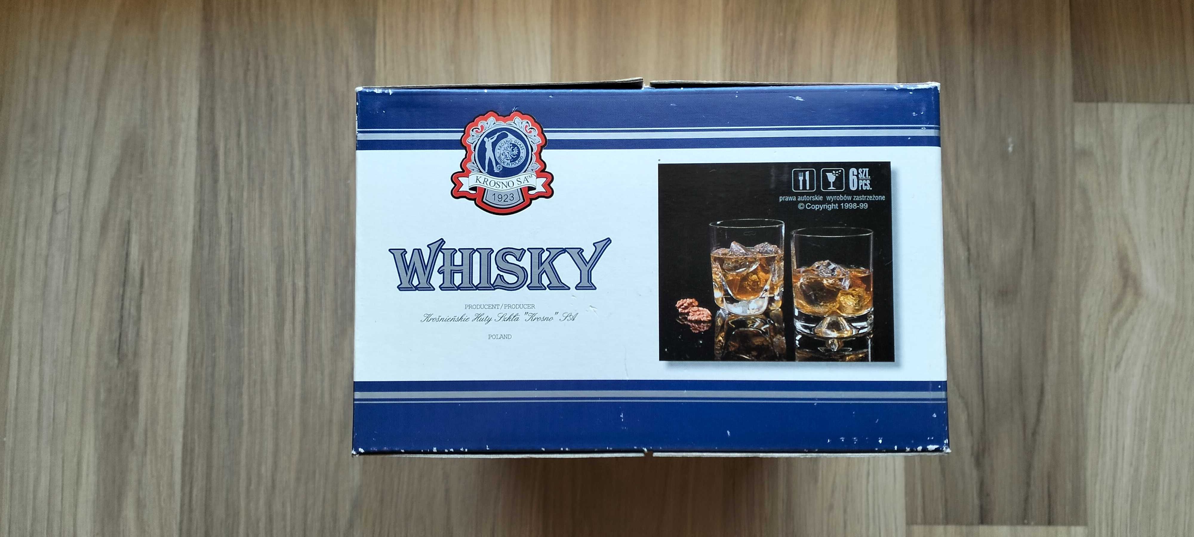 szklanki do whisky opakowanie 6 szt nowe