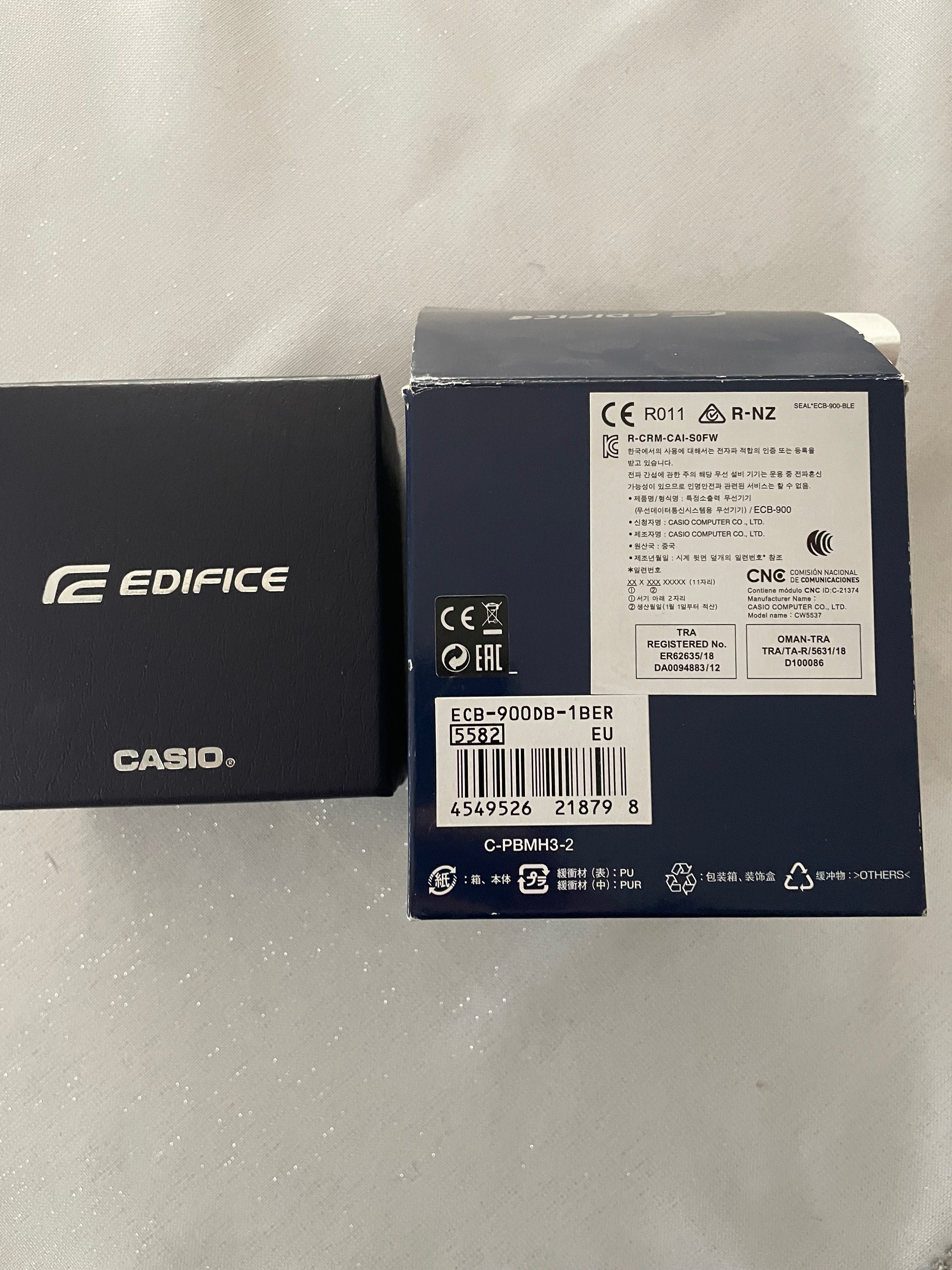 Casio EDIFICE Premium Bluetooth Sync LCD Chrono Tough Solar
