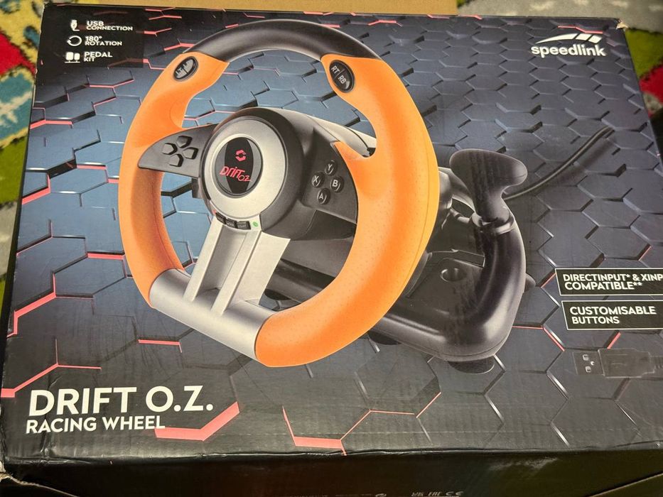 Ігрове кермо педалі Speedlink Drift O.Z. Black-Orange