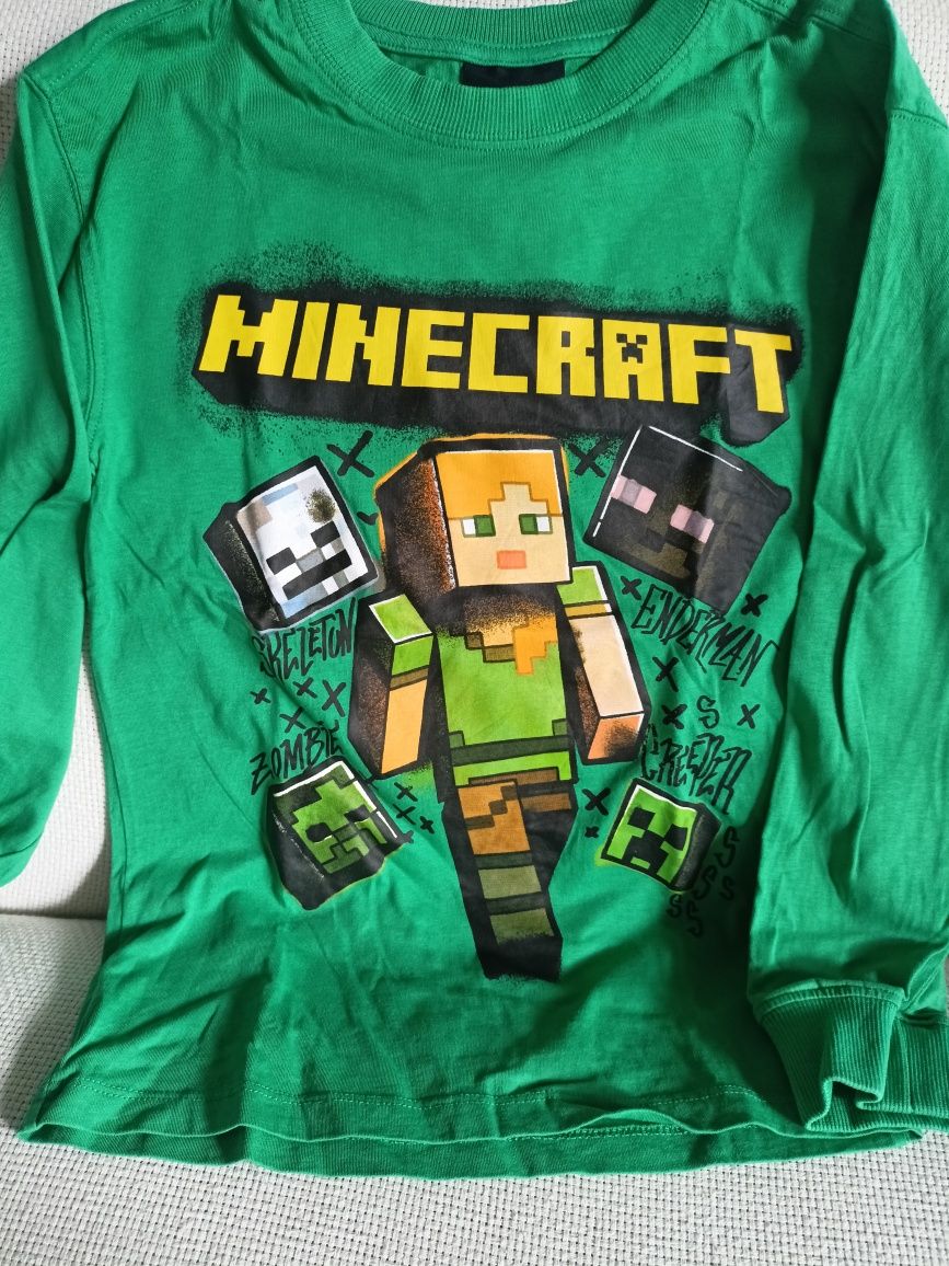 Nowa bluzka, koszulka z długim rękawem Minecraft, CoolClub
