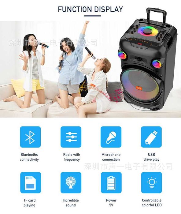 Акустична система з 2шт PartyBox мікрофонами (не JBL 310 320 710)