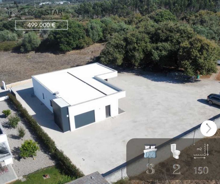 Moradia T3 - Térrea, moderna com jardim, espaço e privacidade